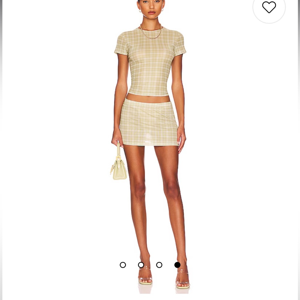 Miaou Green Plaid Set